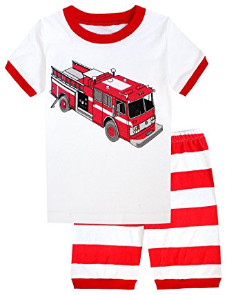 Babyroom Boys Short Pajamas Toddler Kids Sleepwear Summer Clothes Shirts