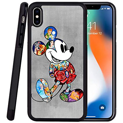 DISNEY COLLECTION Phone Case Compatible iPhone Xs iPhone X Case Mickey Reinforced Drop Protection Hard PC Back Flexible TPU Bumper Protective Case for iPhone XS/X/10 5.5 Inch