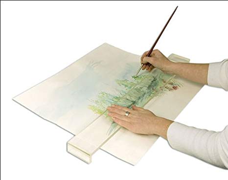 Creative Mark Artist Leaning Bridge Hand and Wrist Leaning Bridge Acrylic Used For Steady Hand Painting, Drawing & Sketching - 18 Inches Clear