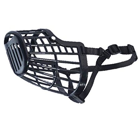 Guardian Gear Flexible Plastic Dog Basket Muzzle, 3X-Small, Beige