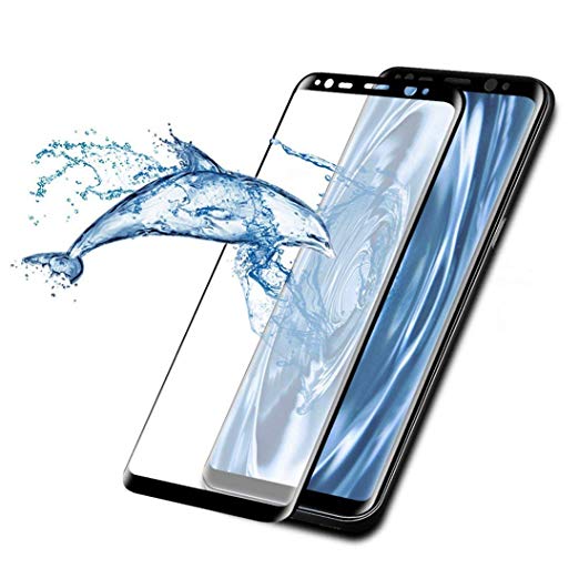 Galaxy S9 Screen Protector, [2 Pack] Dopoo S9 Tempered Glass Screen Saver 3D Curved HD Ultra Clear 9H Hardness Full Coverage Screen Film[Anti-Scratch, Anti-Bubble](NOT for S9 Plus)