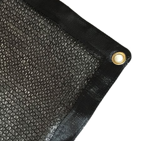 E.share 40% Black Shade Cloth Taped Edge with Grommets UV 10 ft X 20 ft