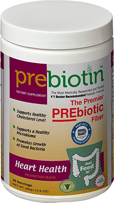 Prebiotic Fiber Supplement   Heart Health, 13.9 Oz, 30 Servings