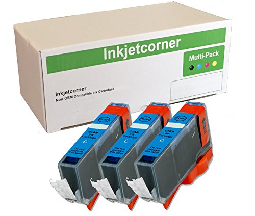 Inkjetcorner Compatible Ink Cartridge Replacement for CLI-271XL CLI 271 for use with MG6820 MG6821 TS5020 TS6020 MG5720 MG5721 TS8020 TS9020 MG7720 (Cyan, 3-Pack)