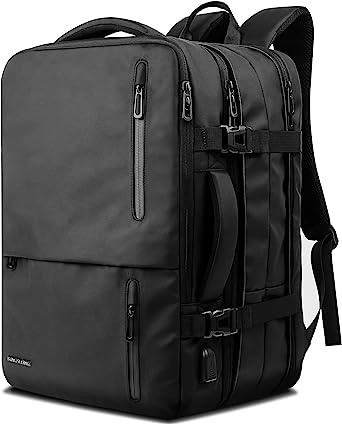 Large Travel Laptop Backpack 17 Inch,Expandable Laptop Bag with USB Port Smart Organized Weekender Bag for Man Women