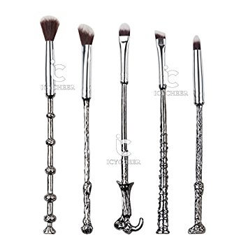 Siver Harry Makupup Brush Set 5pcs Eye Shadow Blending Brushes Fantasy Makeup Tools Kit