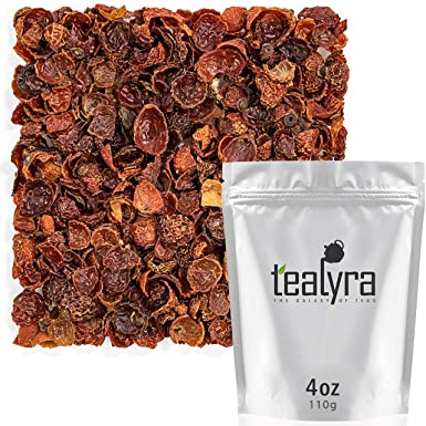 Tealyra - Pure Rosehips - Loose Leaf Tea - Healthy Drink - Vitamen Rich - Caffeine-Free - 100% Natural - Hot or Iced - 112g (4-ounce)