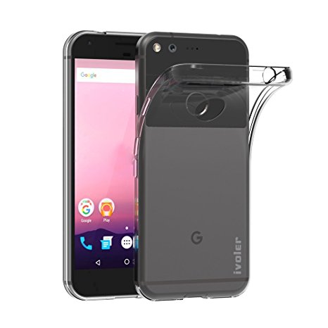 Google Pixel XL Case, iVoler Ultra-Thin [Crystal Clear] Premium Semi-transparent / Exact Fit / NO Bulkiness Soft Flexible TPU Back Cover Case for Google Pixel XL