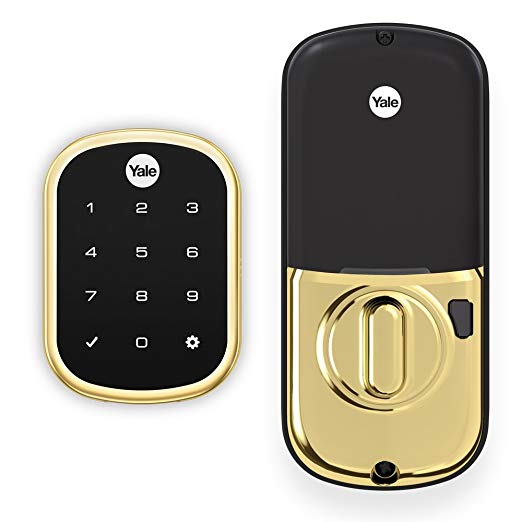 Yale Assure Lock SL with ZigBee - Key Free Smart LOCK with Touchscreen Keypad Works with Echo Plus & Xfinity Home - YRD256HA2605 - Polished Brass