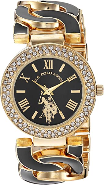 U.S. Polo Assn. Women's Analog Quartz Watch with Alloy Strap, Gold, 24 (Model: USC40303AZ)