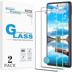 KATIN [2-Pack] Screen Protector for Google Pixel 6a 5G (6.1 inch) Tempered Glass, 9H Hardness, Bubble Free, Easy to Install