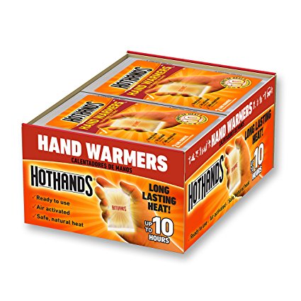 HotHands Hand Warmers - Long Lasting Safe Natural Odorless Air Activated Warmers - Up to 10 Hours of Heat