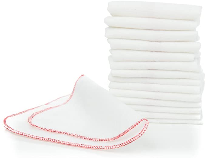 Buttons Flannel Baby Wipes - 15 Pack