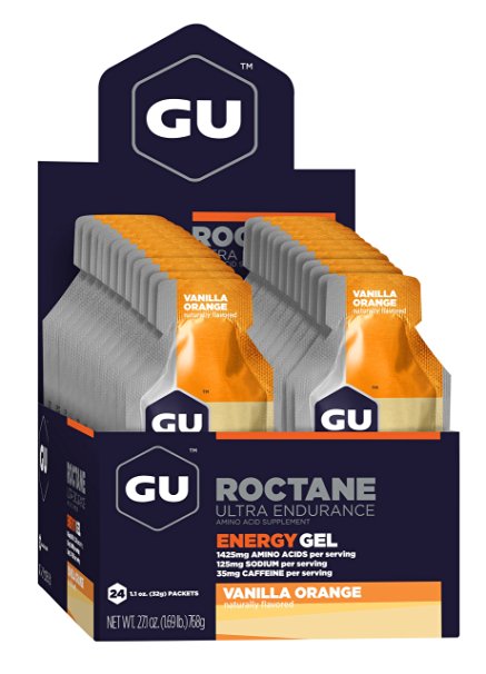 Gu Energy Gel, Roctane, Vanilla Orange, 24-Count