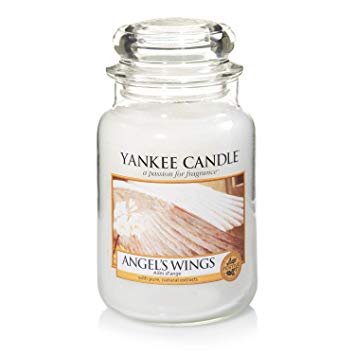 Yankee Candle Large Jar Scented Candle, Angel's Wings, Up to 150 Hours Burn Time