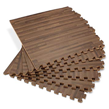 Forest Floor 5/8-inch Thick 144 Sq Ft (36 Tiles) Walnut Interlocking Foam Floor Mats