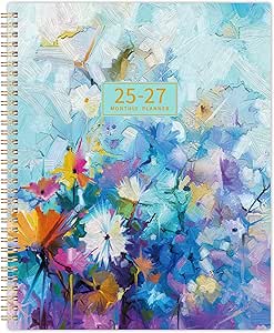 2025-2027 Monthly Planner - 3 Year Monthly Planner 2025-2027, JAN 2025 - DEC 2027, 2025-2027 Calendar Planner with 36 Monthly Tabs, Notes Pages, Inner Pocket, Great for Long-Term Planning