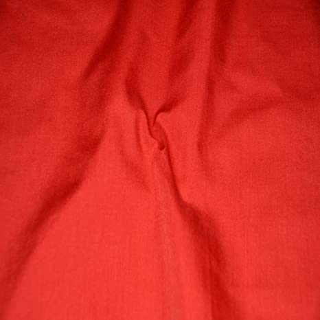 AK TRADING CO. 60" Wide Premium Cotton Blend Broadcloth Fabric by The Yard - Red