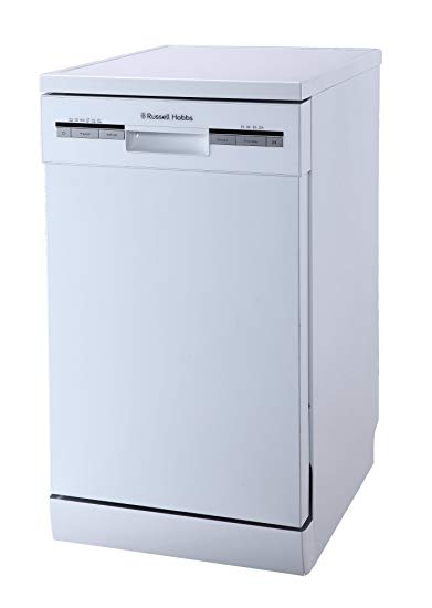 Russell Hobbs White Slimline Dishwasher, 9 Place Settings, RHSLDW4