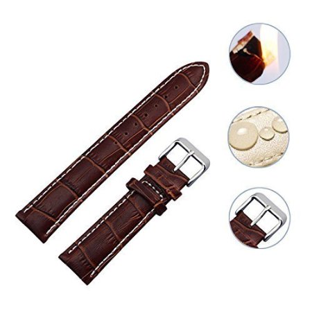 Zeiger 20mm 22mm Swiss Army Waterproof Interchangeable High Quality Leather Wrist Replacement Watch Bands Strap for Men for Women Ladies fit all watch