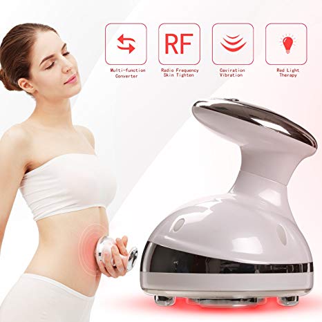 Portable Shaping Massager Rechargeable Frequency Shaping Equipment with Ultrasonic RF System to Shape Your Legs Arms Lower Abdomen - White