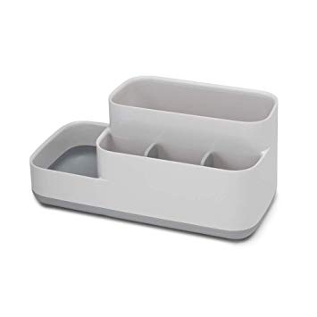 Joseph Joseph 70513 EasyStore Bathroom Storage Organizer Caddy Countertop, Gray