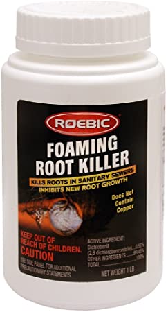 Roebic FRK-1LB FRK Foaming Root Killer, 1-Pound, 1 lb, White
