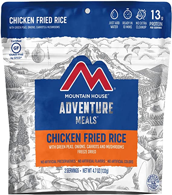 Mountain House Chicken Fried Rice | Freeze Dried Backpacking & Camping Food | Gluten-Free