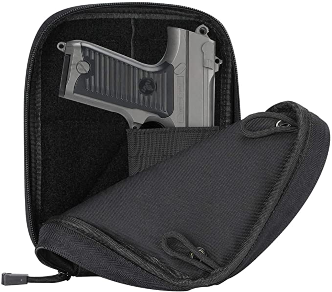 ProCase Concealed Gun Pouch, Multipurpose Carry Pistol Holster Fanny Pack Waist Bag for Handgun with Belt Loops