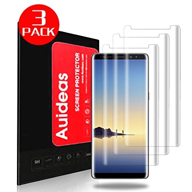 Galaxy Note8 Screen Protector,Auideas [3 Pack] [Case Friendly] 3D PET HD Screen Protector for Samsung Galaxy Note8.