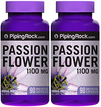 Passion Flower 1100 mg 2 Bottles x 90 Capsules