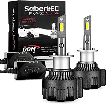 DDM Tuning Saber 55W ProX Accu/V2 LED Kit, 12500LM, 6000K, Pair,--FBA (H1)