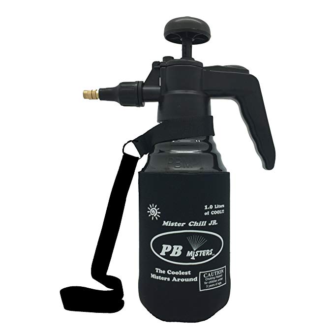 PB Misters Mister Chill Jr, Personal Pump Mister with Pressure Relief Handle and Neoprene Sleeve
