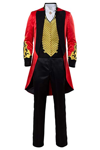 helymore Mens Circus Costume Ladies Ringmaster Fancy Dress Halloween Adult Performance Uniform Velvet Embrodiery Jacket Vest with Double Button