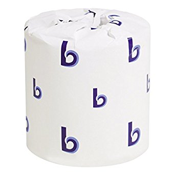 Boardwalk 6170 One-Ply Toilet Tissue Sheets, White, 1000 Sheets per Roll (Case of 96)