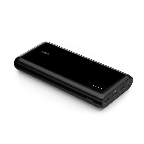 Upgraded Capacity Anker Astro E7 Ultra-High Capacity 26800mAh 3-Port 4A Compact Portable Charger External Battery Power Bank with PowerIQ Technology for iPhone iPad Samsung and More Black