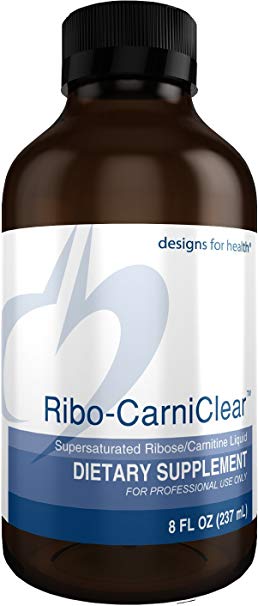 Designs for Health Ribo-CarniClear Liquid - High Dose 2000 Milligrams L-Ribose   2000 Milligrams L-Carnitine   Pantothenic Acid (47 Servings, 8 Ounces)