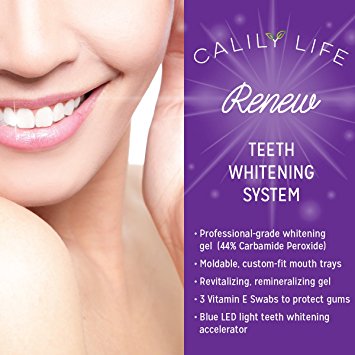 Teeth Whitening Kit - 30 Treatments Whitening Gel Kit   20 Remineralization Gel   3 Vitamin E Swabs   UV Light