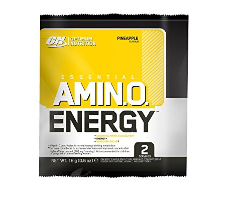 Optimum Nutrition Amino Energy Diet Supplement Sachets, Pineapple, Pack of 24