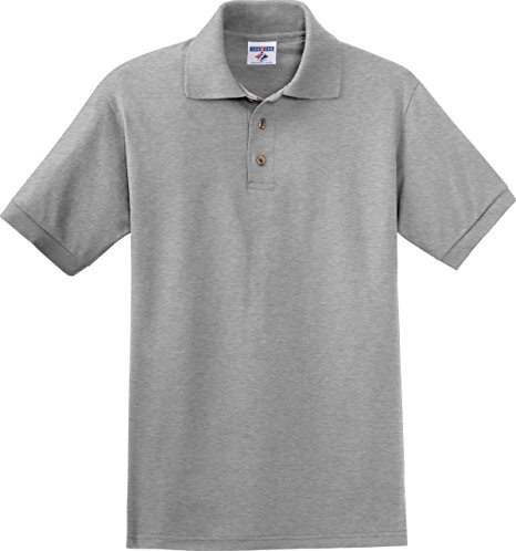 Jerzees mens 6.1 oz. Heavyweight Cotton Jersey Polo(J100)