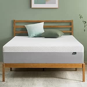 ZINUS 12 Inch Green Tea Essential Memory Foam Mattress [New Version], King, Fiberglass Free, Medium Feel, Breathable Airflow Memory Foam, Certified Safe Foams & Fabric, Mattress in A Box