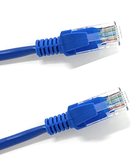 MSC Cat5e ethernet cable Ethernet Cable/Internet Cable LAN RJ45 Connector Snagless Broadband Patch Cable Fire stick, Smart TV, PC, Laptop cables/accessories(1m, 2m, 3m, 5m, 10m, 20m Blue) 1M