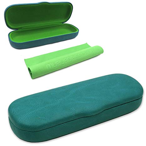 MyEyeglassCase Hard eyeglass cases w/cloth | small-medium frames | men & women