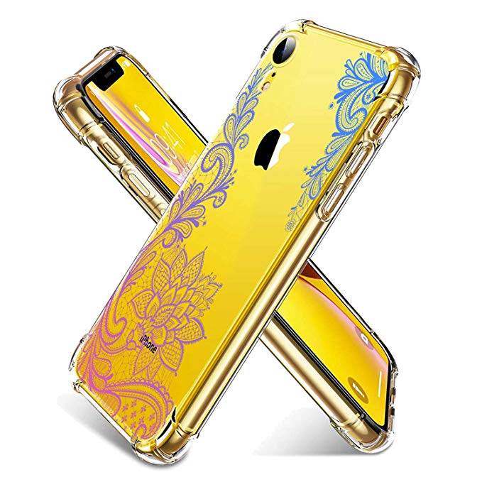 AUDIMI for iPhone XR Case 6.1 Inch (2018) Crystal Clear Shock Absorption Bumper Soft TPU Cover Case Transparent Flexible Cover for iPhone XR-Colorful3