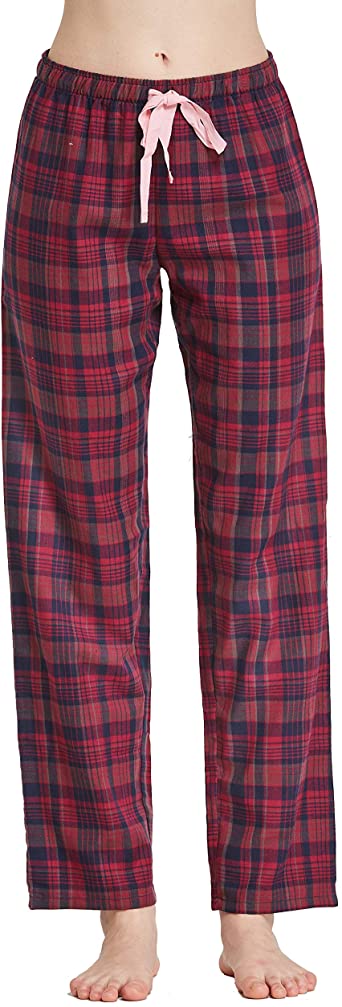CYZ Women's 100% Cotton Woven Poplin Sleep Pajama Pants