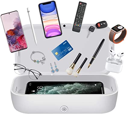Cell Phone Cleaner, Electric Cleaning for Mobile Phone Makeup Tools Toothbrush Jewelry Watches, Portable Cleaner with Wireless Charging for Smartphones