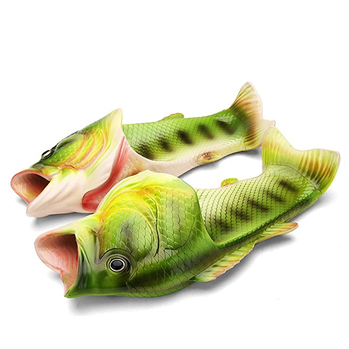 Couple Fish Slippers for Men and Women Creative Funny Beach Cool Non-Slip Fashion House Sandals Outdoor