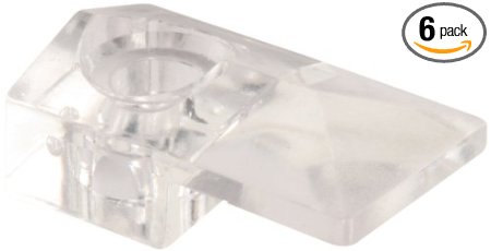Prime-Line Products U 9278 Mirror Clip with Screw and Anchor, Modern,(Pack of 6)