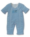 Baby Merlins Magic Sleepsuit 6-9 months - Blue Microfleece