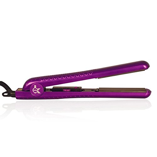 KOR PROFESSIONAL METLLIC SERIES Purple 1.25" Ceramic plates New Ionic hair straightener Dual Voltage Flat Iron